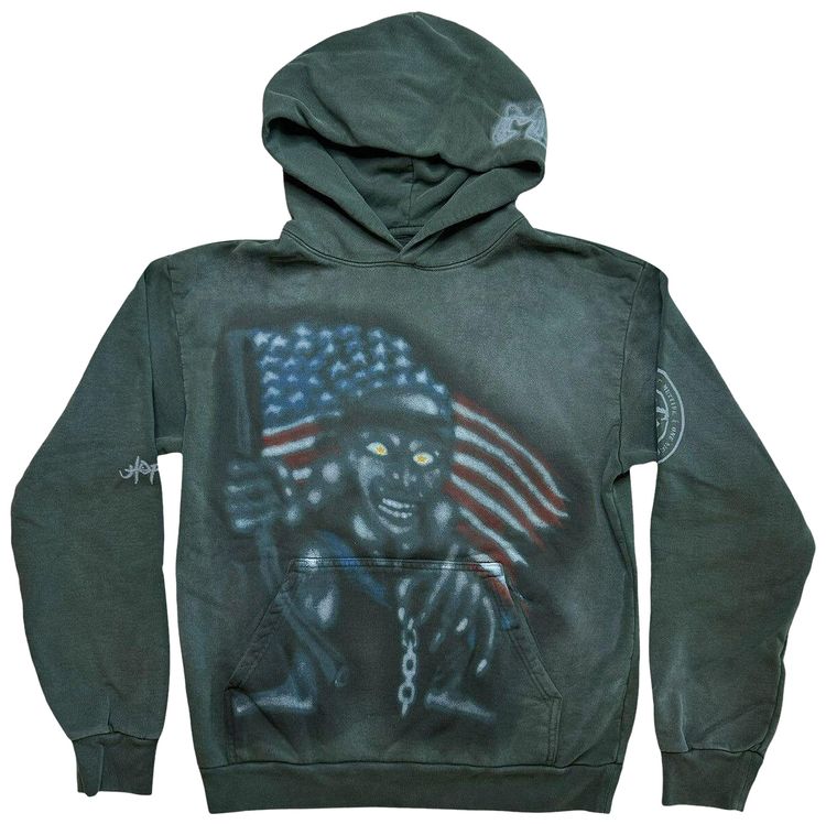 Cactus Jack by Travis Scott Met Life Hoodie II Washed Green