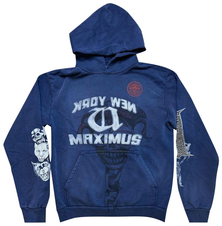 Cactus Jack by Travis Scott Met Life Hoodie I Washed Blue