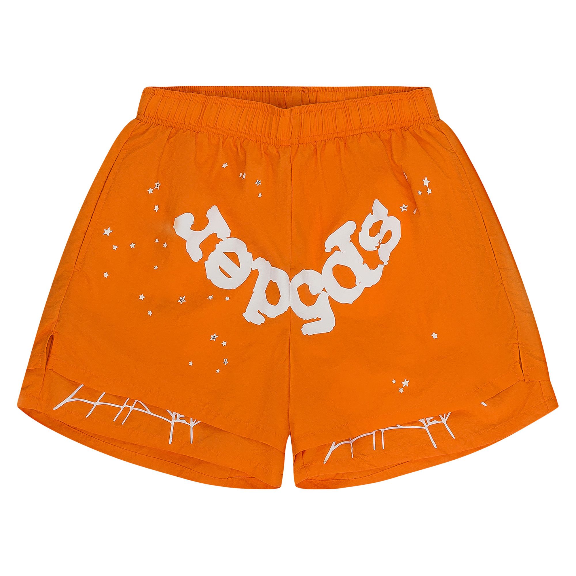 Buy Sp5der OG Web Double Layer Short 'Orange' - M04SH001W2OW | GOAT