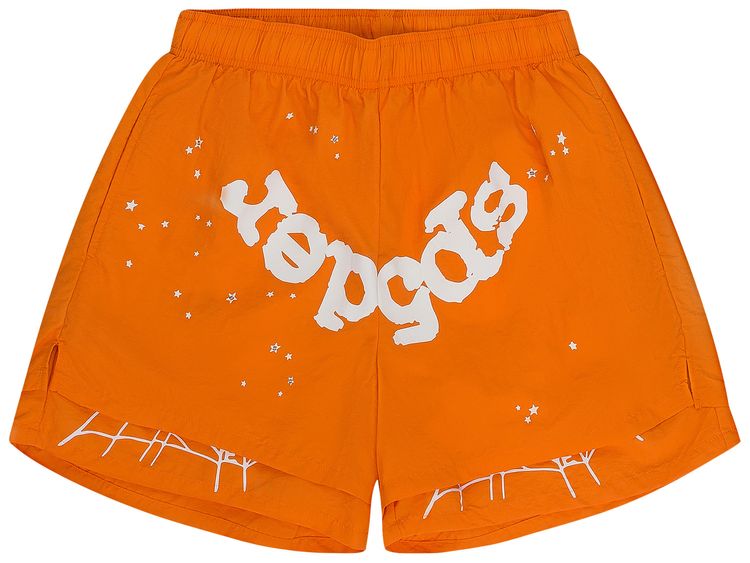 Sp5der OG Web Double Layer Short Orange