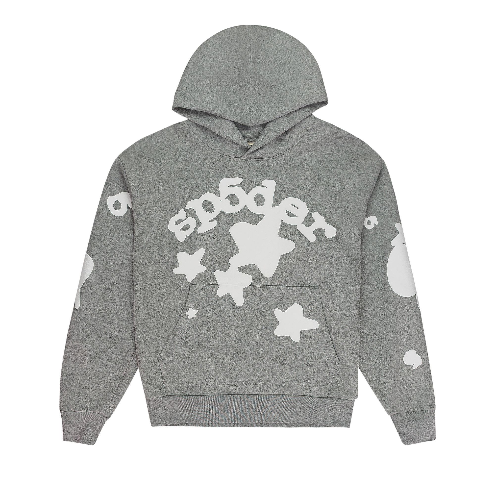 Sp5der 555555 Beluga Hoodie Heather Grey