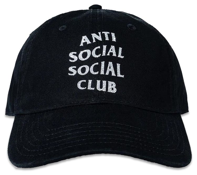 Anti Social Social Club Mind Games Glitter Cap Black