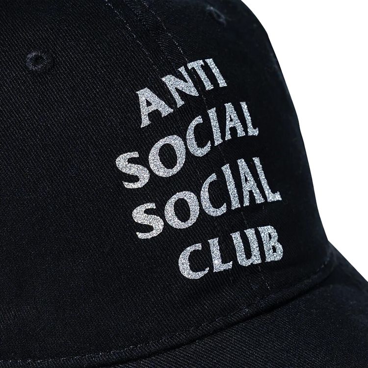 Anti Social Social Club Mind Games Glitter Cap Black