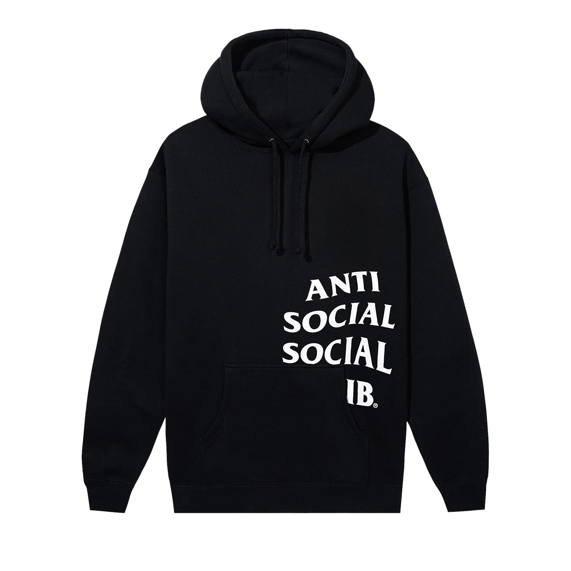 Buy Anti Social Social Club Cut Off Logo Hoodie 'Black