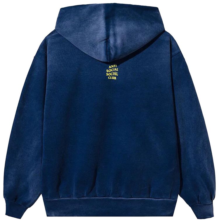 Anti Social Social Club Devils Playground Hoodie Vintage Wash Navy