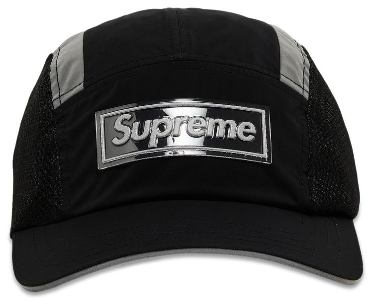 Supreme Side Mesh Camp Cap Black