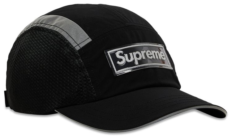 Supreme Side Mesh Camp Cap Black