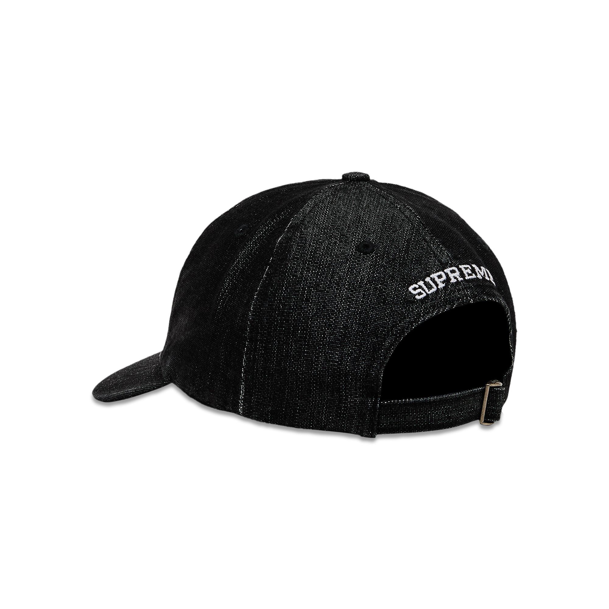 Buy Supreme Cordura Denim S Logo 6-Panel 'Black' - SS25H90