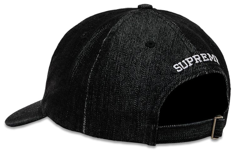 Supreme Cordura Denim S Logo 6 Panel Black