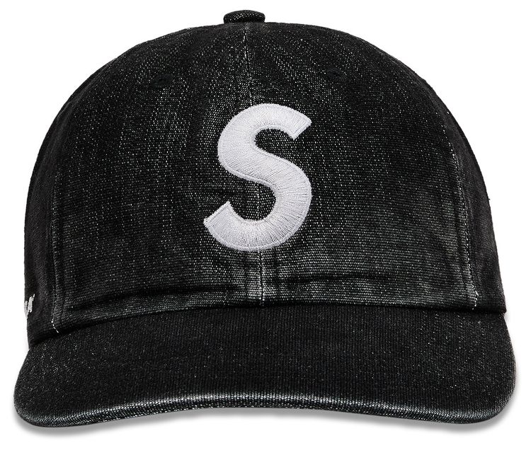 Supreme Cordura Denim S Logo 6 Panel Black