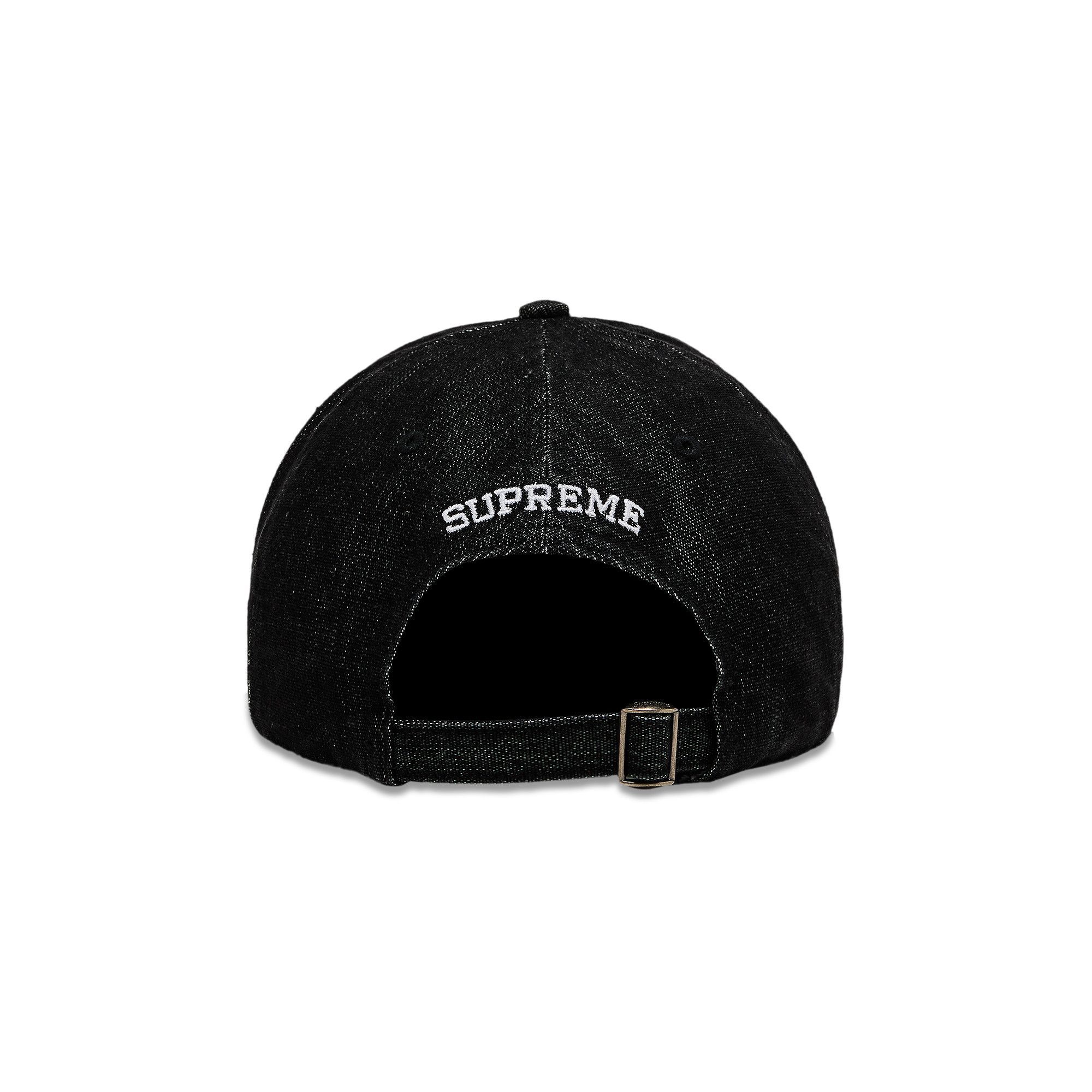 Buy Supreme Cordura Denim S Logo 6-Panel 'Black' - SS25H90