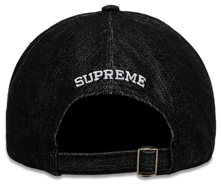 Supreme Cordura Denim S Logo 6 Panel Black