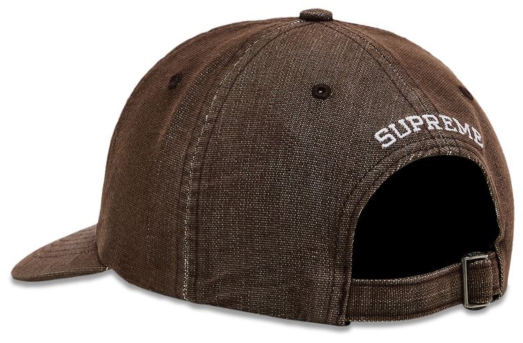 Supreme Cordura Denim S Logo 6 Panel Brown