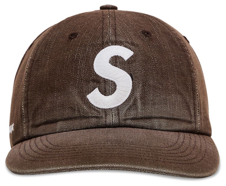 Supreme Cordura Denim S Logo 6 Panel Brown