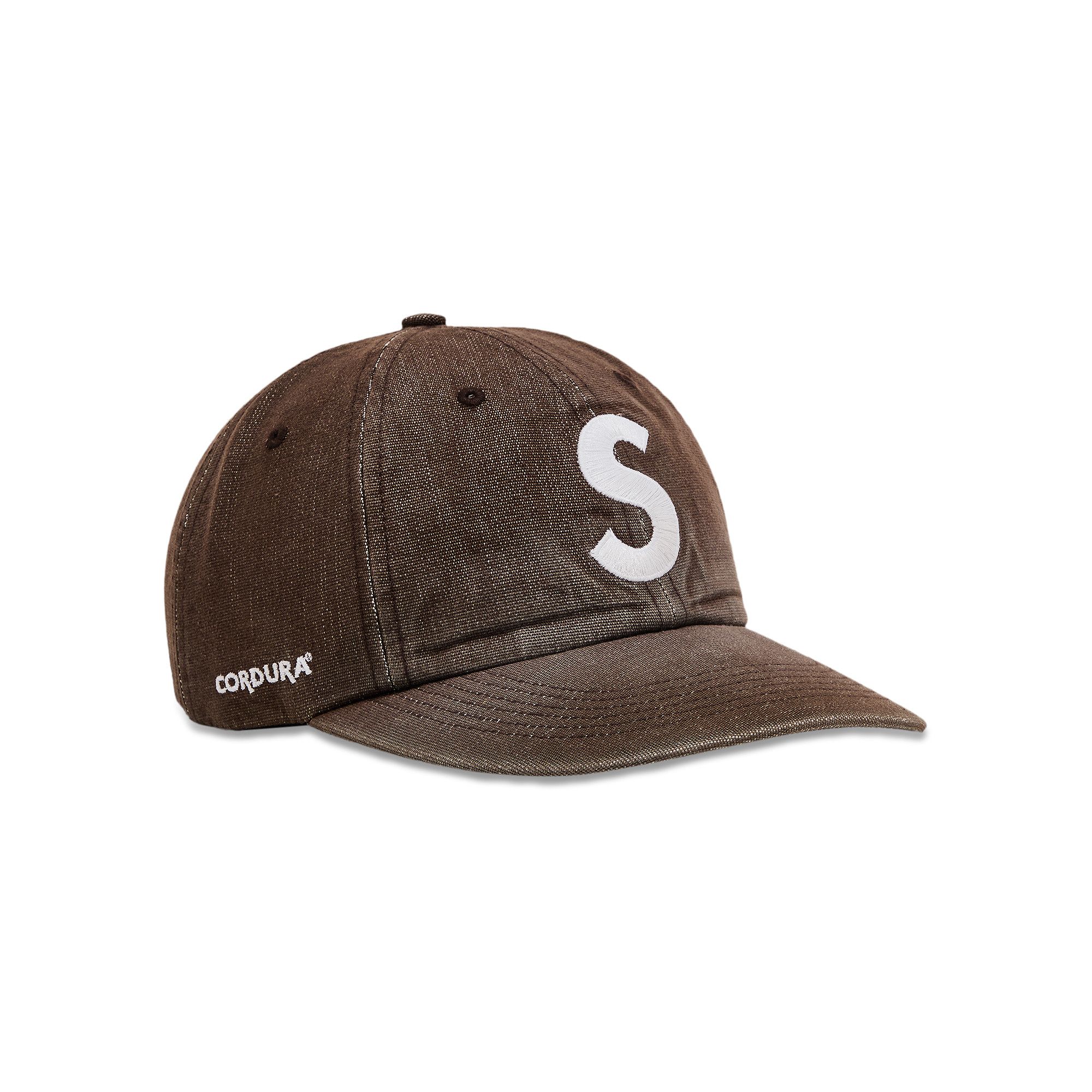 Buy Supreme Cordura Denim S Logo 6-Panel 'Brown' - SS25H90