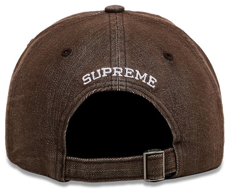 Supreme Cordura Denim S Logo 6 Panel Brown