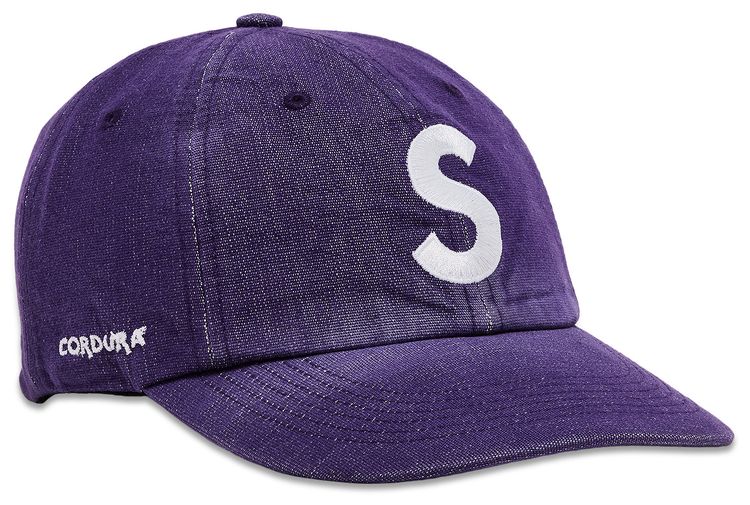Supreme Cordura Denim S Logo 6 Panel Purple