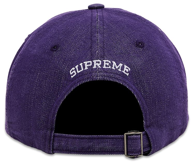 Supreme Cordura Denim S Logo 6 Panel Purple