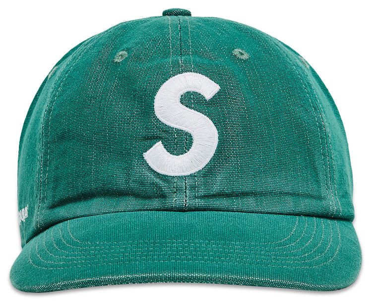 Supreme Cordura Denim S Logo 6 Panel Green