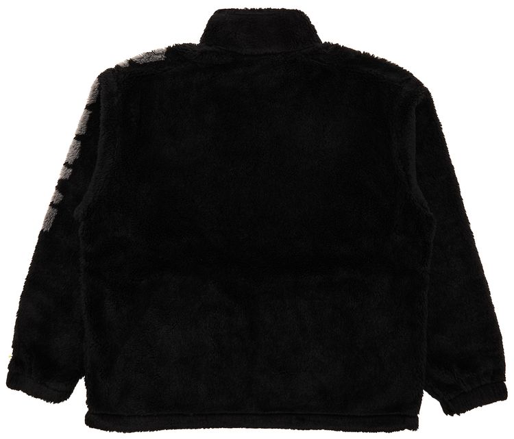 Supreme Shoulder Logo Fleece Jacket Black