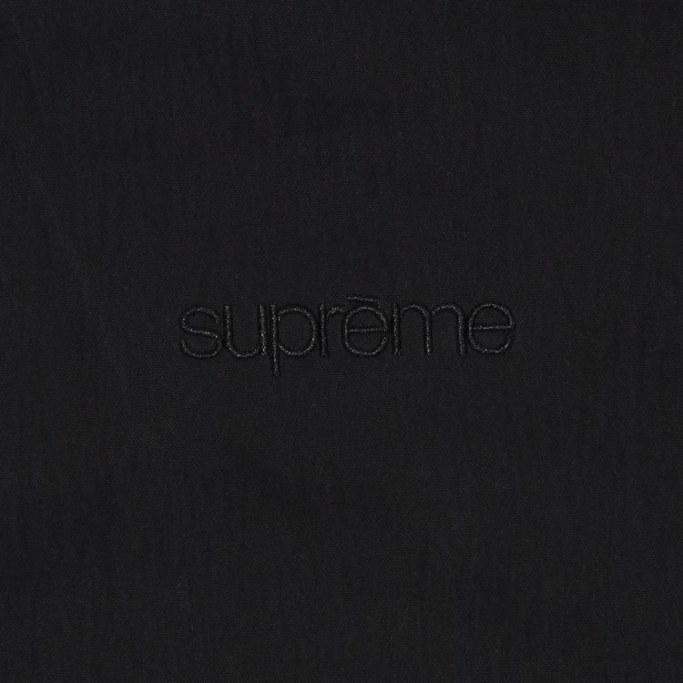 Supreme Leather Collar Utility Jacket Black