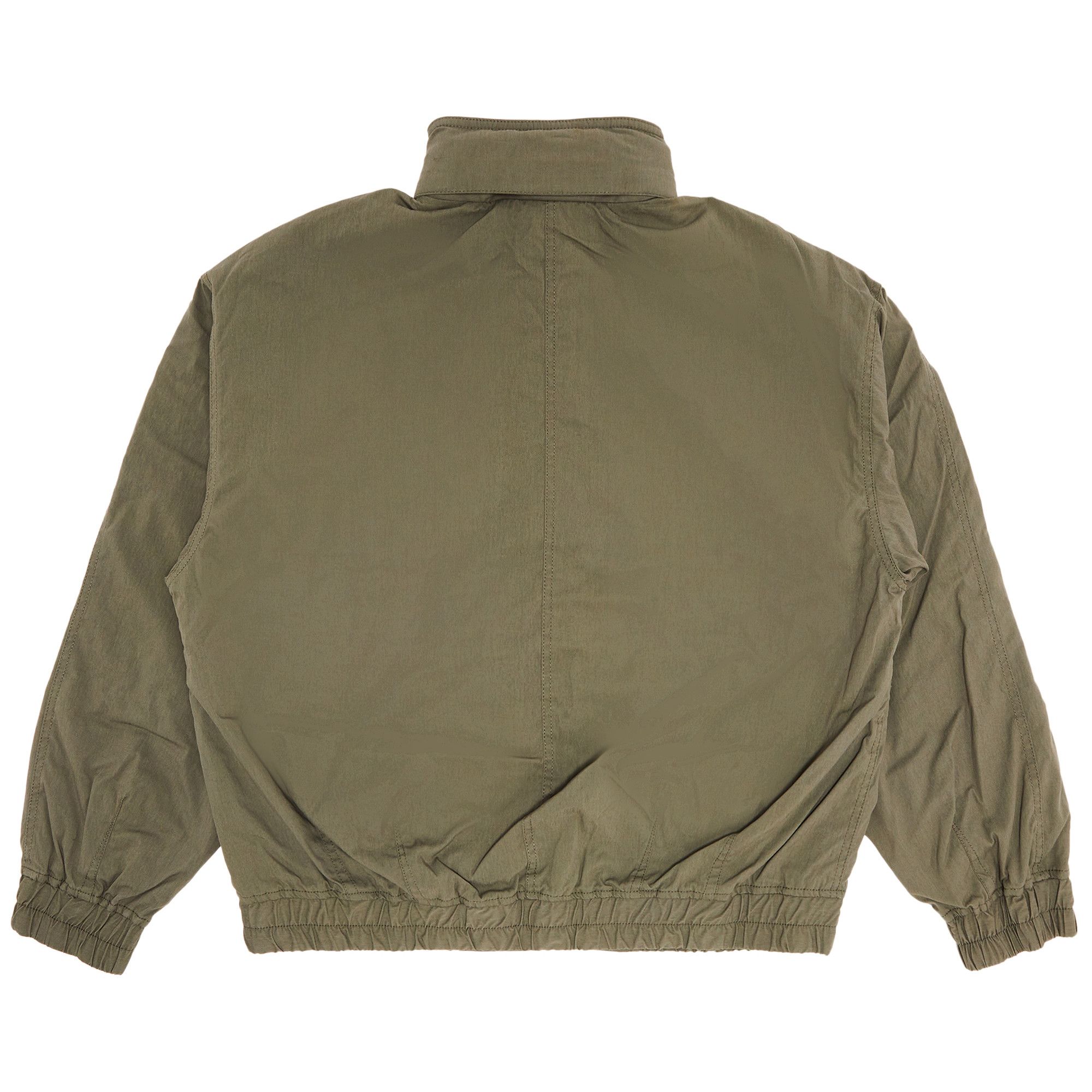 Buy Supreme Leather Collar Utility Jacket 'Olive' - SS25J79