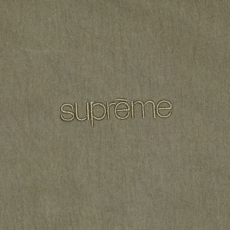 Supreme Leather Collar Utility Jacket Olive