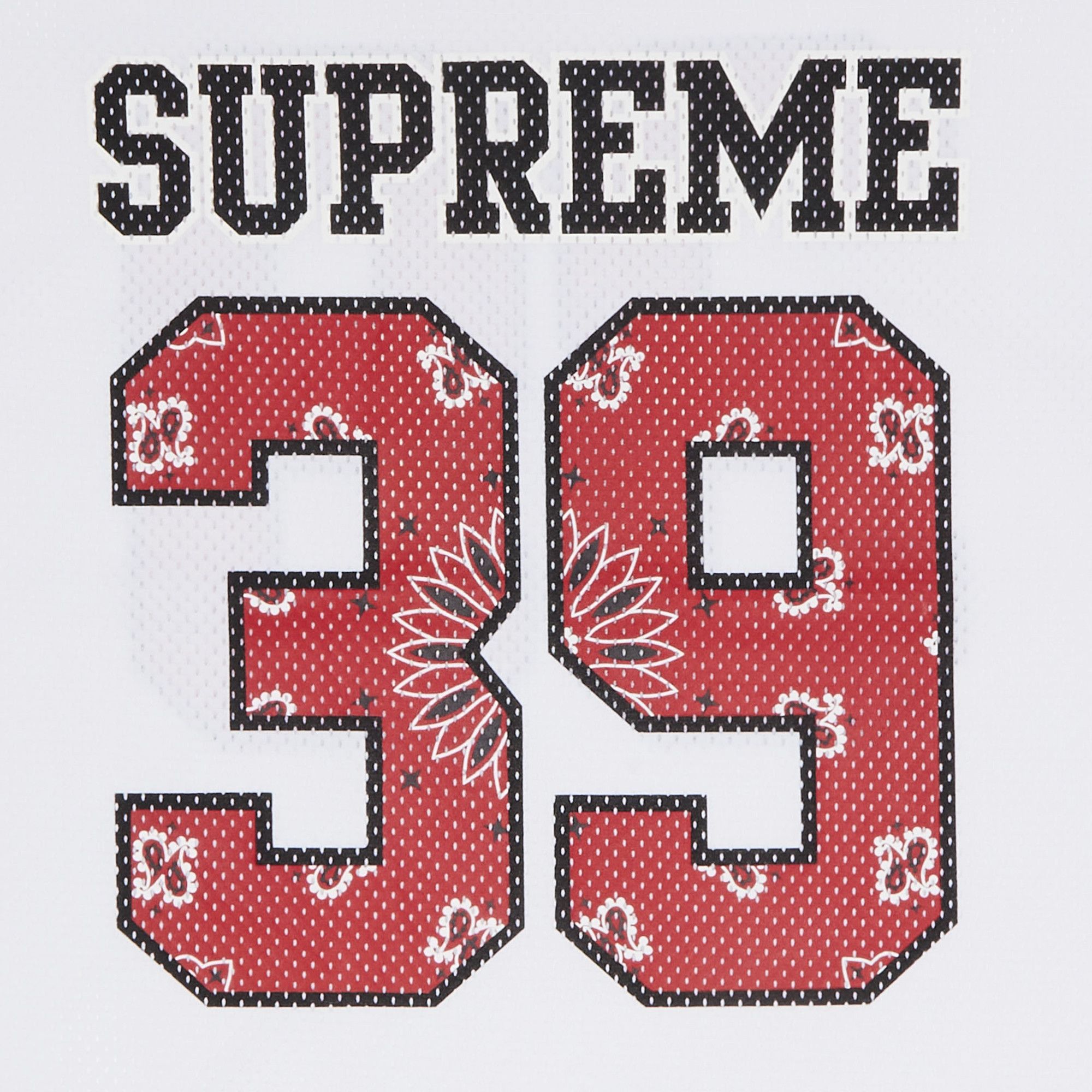 Buy Supreme Bandana Football Jersey 'White' - SS25KN94 WHITE