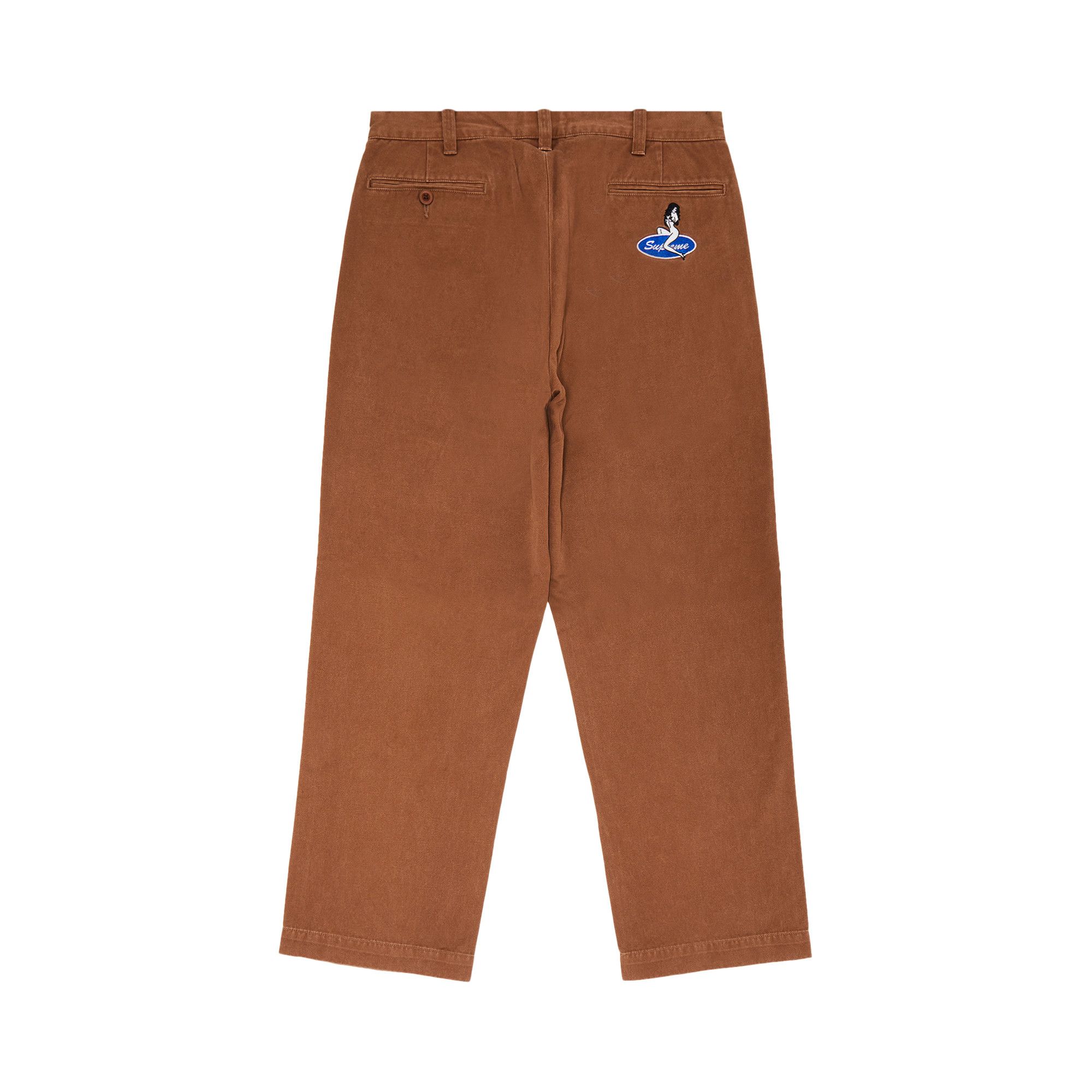 Buy Supreme Chino Pant 'Brown' - SS25P32 BROWN | GOAT