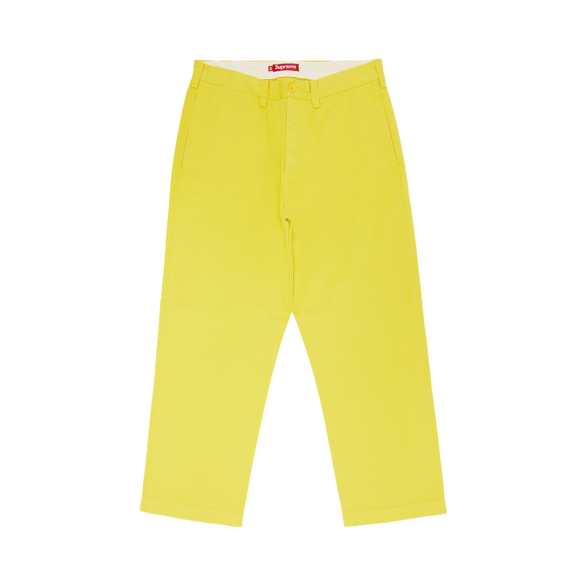 Buy Supreme Chino Pant 'Lime Yellow' - SS25P32 LIME YELLOW
