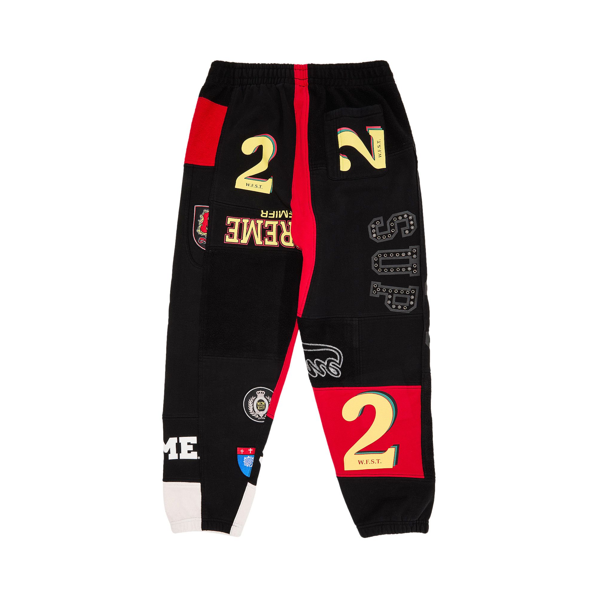 Buy Supreme Patchwork Sweatpant 'Black' - SS25P47 BLACK | GOAT