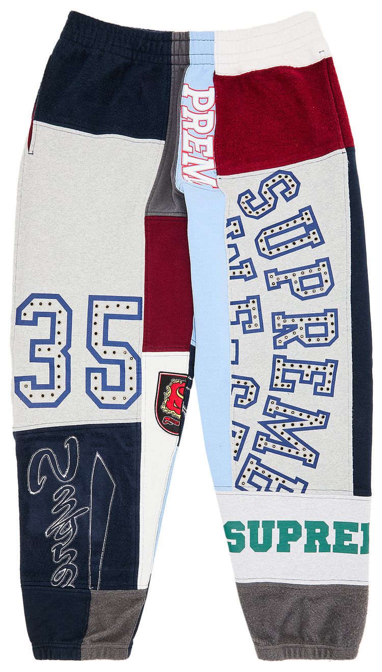 Supreme Patchwork Sweatpant Navy