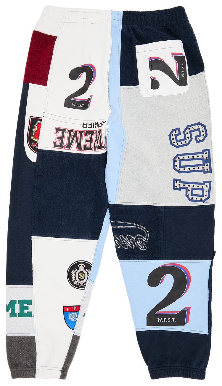 Supreme Patchwork Sweatpant Navy