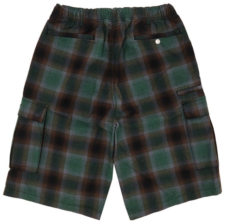 Supreme Shadow Plaid Cargo Short Green