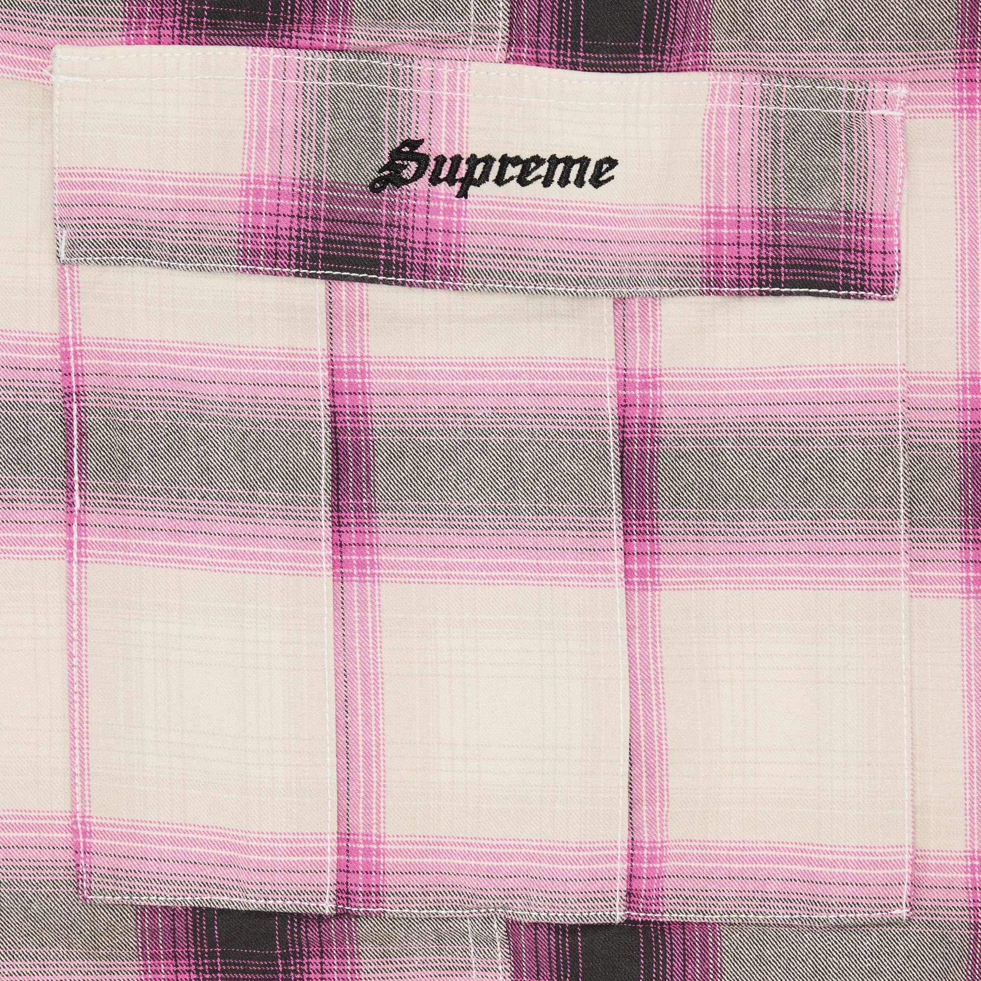 Buy Supreme Shadow Plaid Cargo Short 'Pink' - SS25SH5 PINK