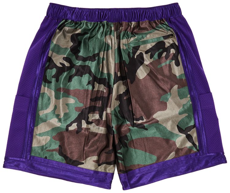 Supreme Side Pocket Basketball Short Woodland Camo
