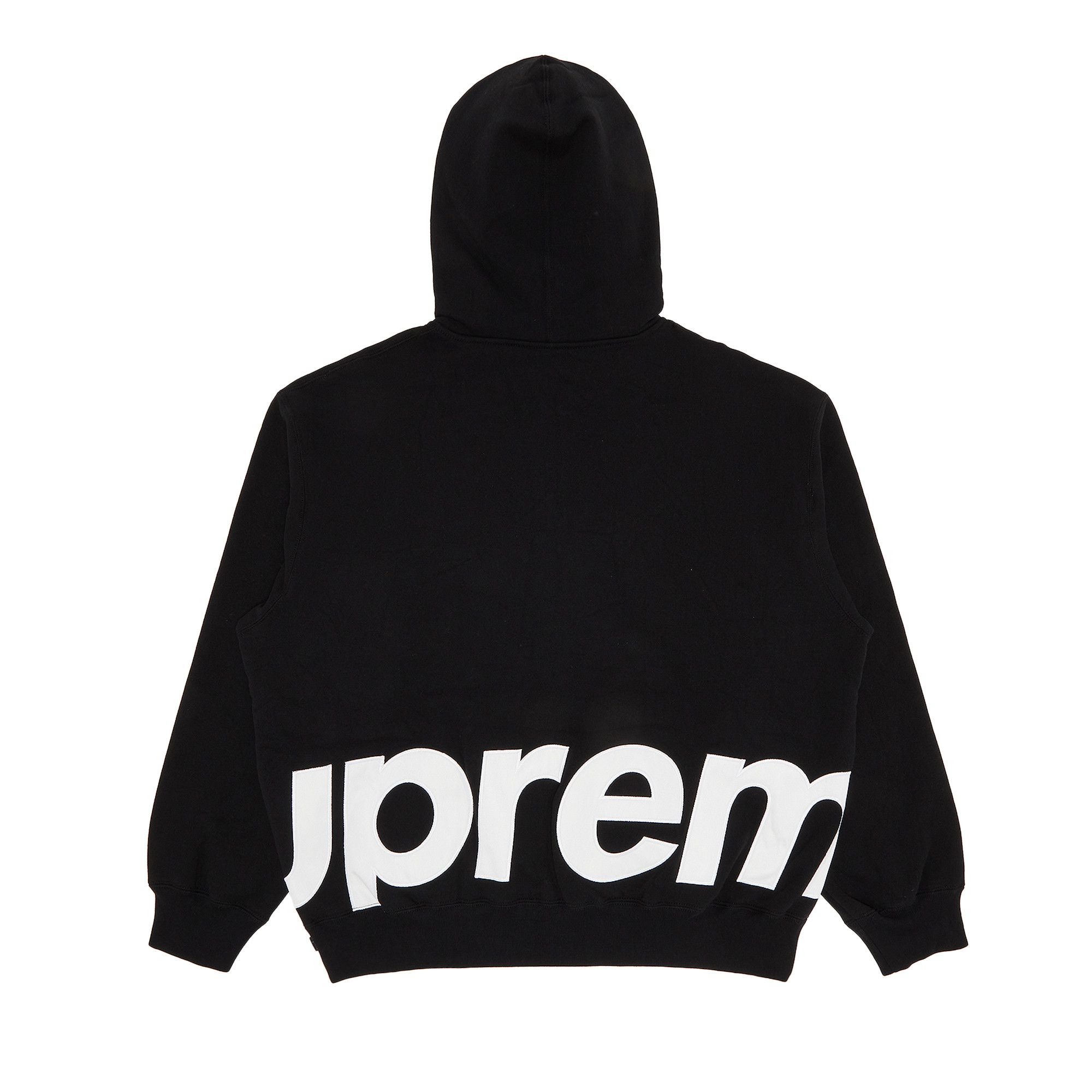 Buy Supreme Big Logo Zip Up Hooded Sweatshirt 'Black