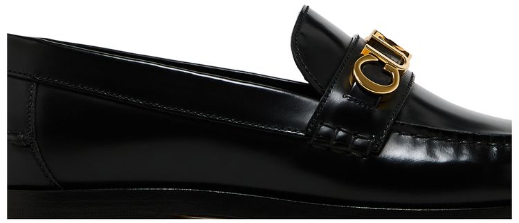 Gucci Cara Logo Snaffle Loafer Black