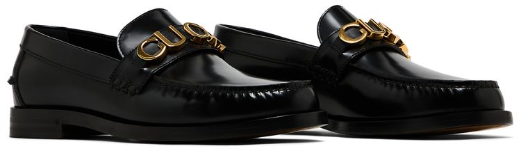 Gucci Cara Logo Snaffle Loafer Black