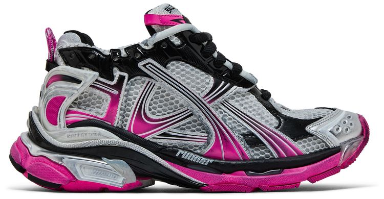 Balenciaga Wmns Runner Sneaker Gradient   White Pink Black