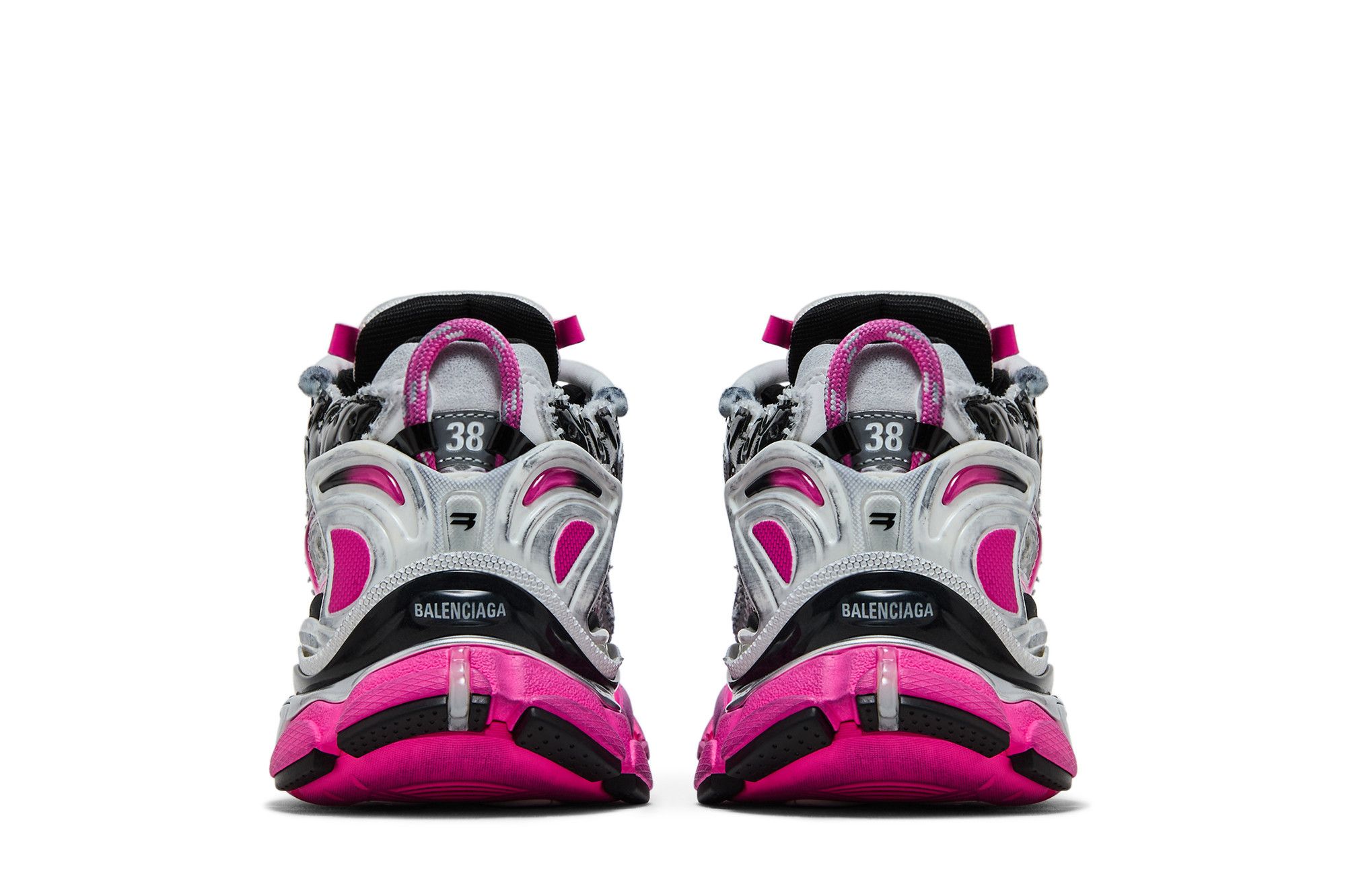 スニーカー BALENCIAGA 'Runner Gradient' sneakers (772767WRUNG 9155) Women's Runner Gradient Sneaker in White/pink/black
