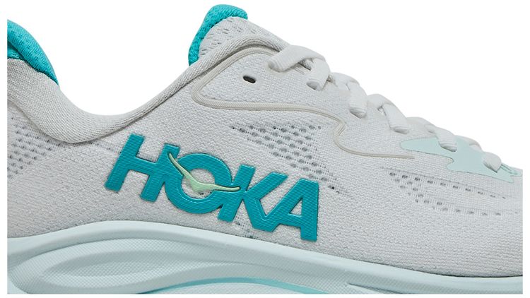 HOKA Wmns Clifton 10 White Cielo Blue