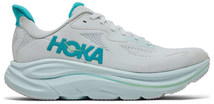 HOKA Wmns Clifton 10 White Cielo Blue