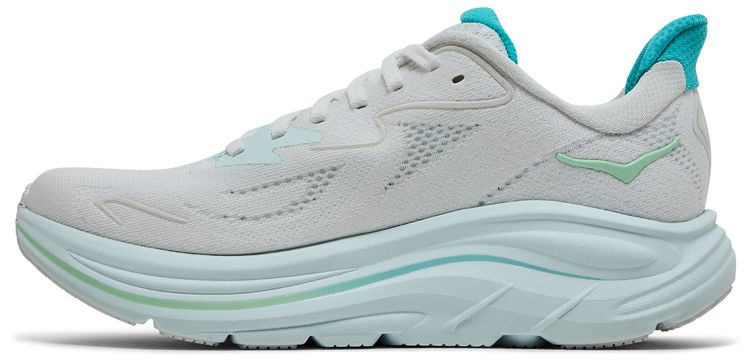 HOKA Wmns Clifton 10 White Cielo Blue