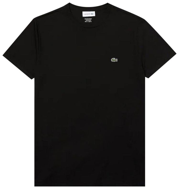 Lacoste Pima T Shirt Black