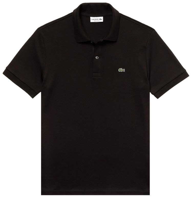 Lacoste Regular Fit Pima Polo Shirt Black