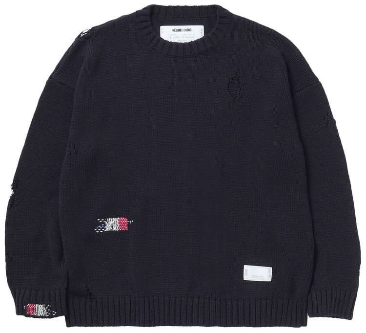 Neighborhood Savage Crewneck Sweater Black