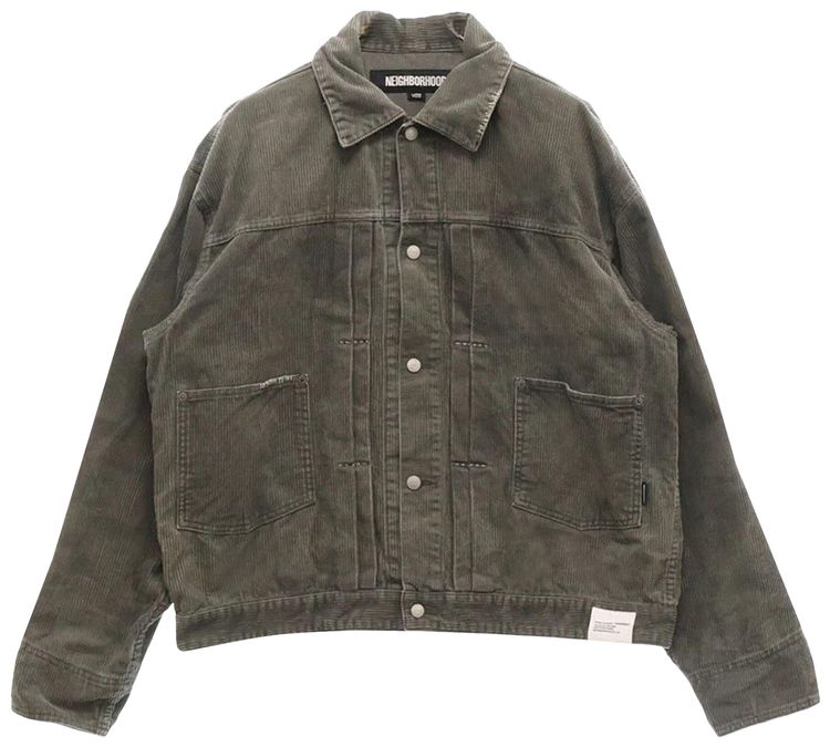 Neighborhood Savage Corduroy Jacket Olive Drab