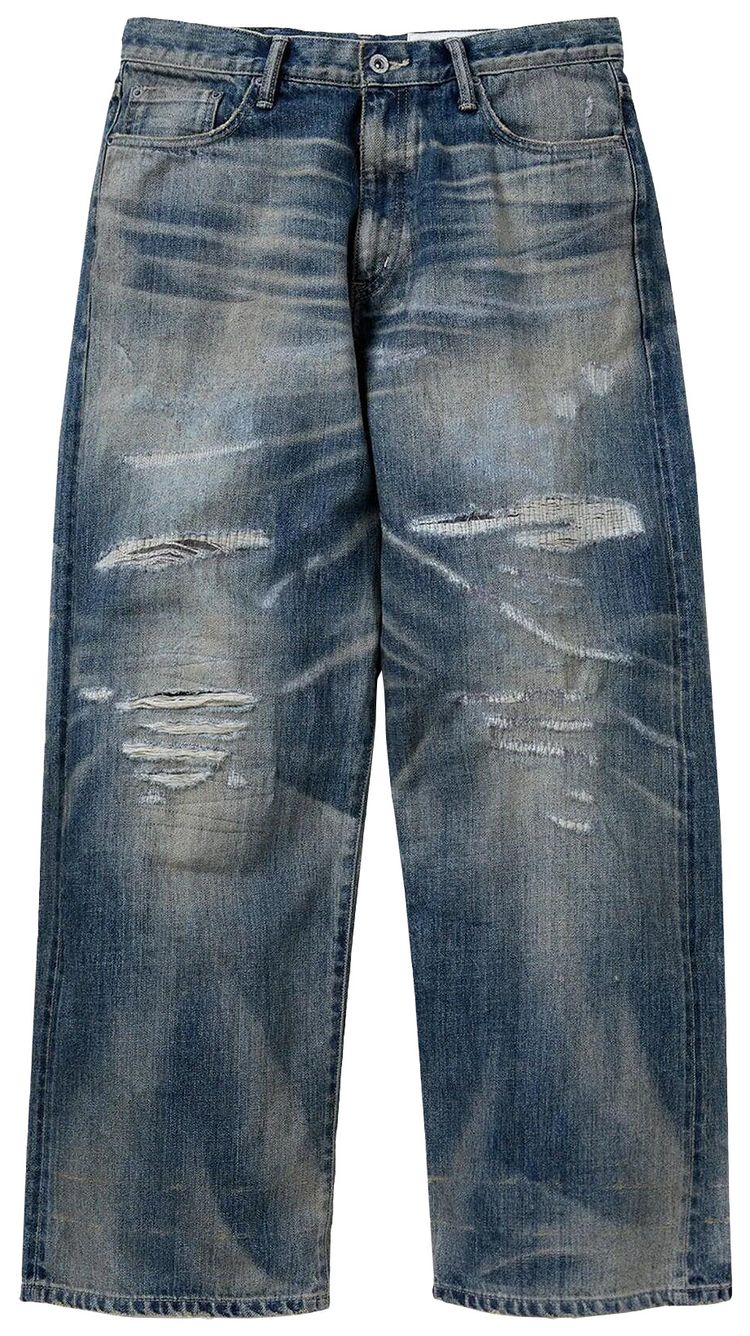 Neighborhood Savage Denim DP Wide Pants Indigo