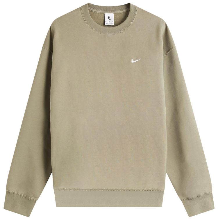 Nike Solo Swoosh Fleece Crewneck Army